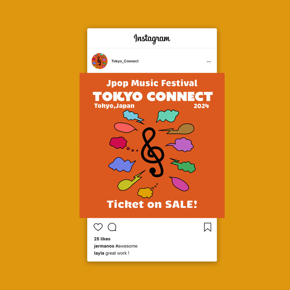 Tokyo Connect Instagram Ad